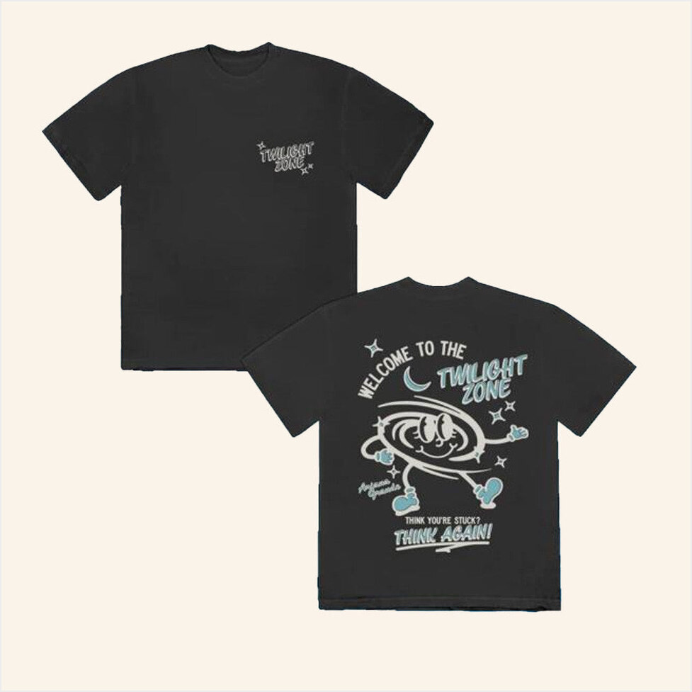 Ariana Grande Merch Ariana Grande Twilight Zone Think Again T-Shirt Gifts For Him Gifts For BFF-1