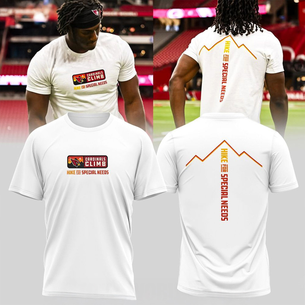 Arizona Cardinals Climb Hike For Special Needs T-Shirt Arizona Cardinals Merch Gifts For Xmas-1