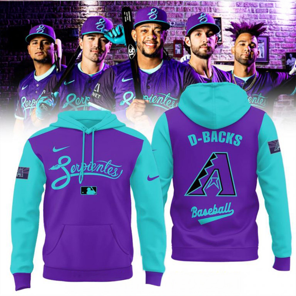 Arizona Diamondbacks 2025 City Connect Hoodie Arizona Diamondbacks Merch Father's Day Gifts-1