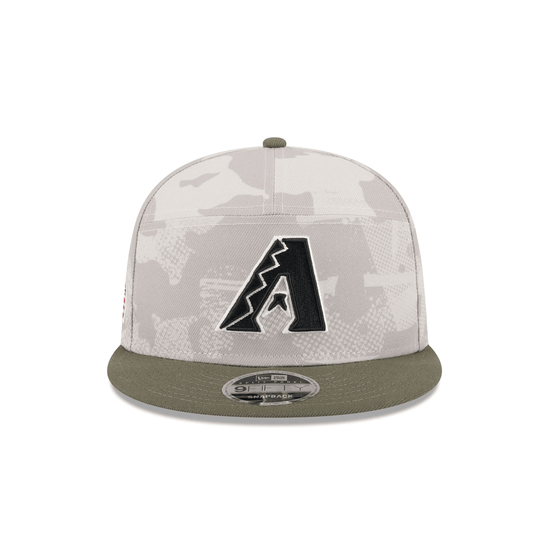 Arizona Diamondbacks Camo Hat Snapback MLB Armed Forces Day 2025 Hat Merch Father's Day Gifts-1