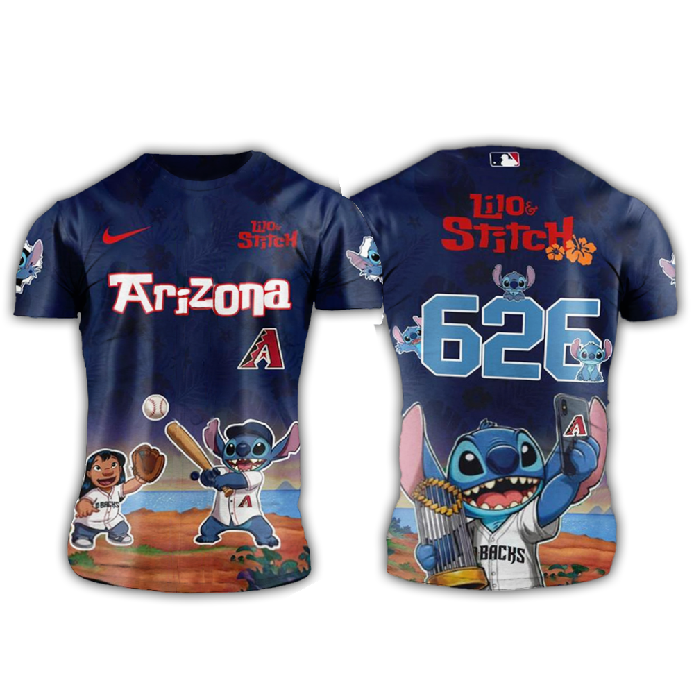 Arizona Diamondbacks Lilo And Stitch 626 Shirt Arizona Diamondbacks Merch Father's Day Gifts-1