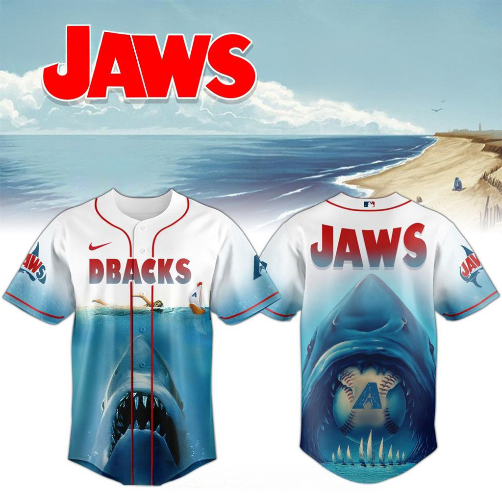 Arizona Diamondbacks MLB x JAWS 50th Anniversary Jersey 2025 Arizona Diamondbacks Merch-1