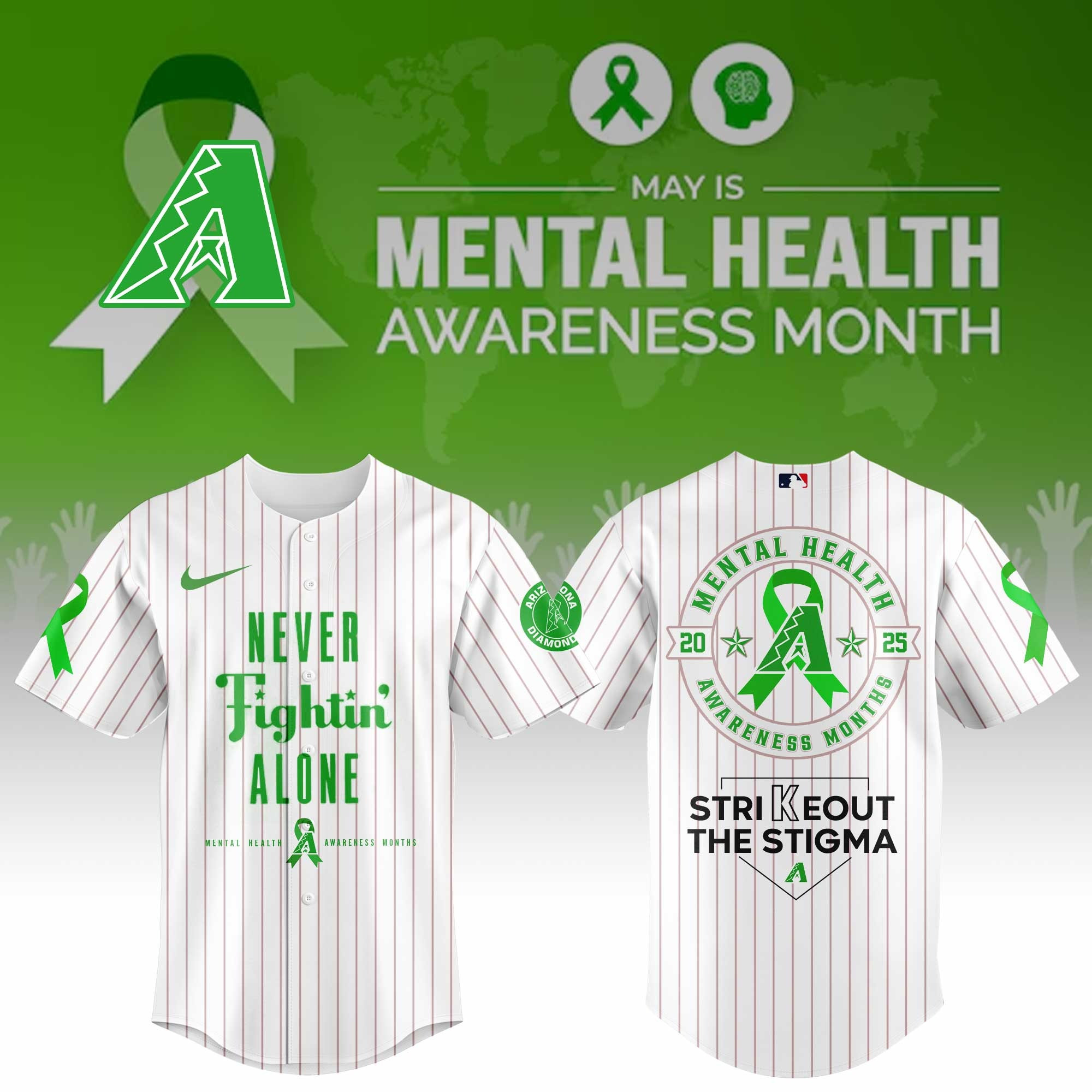 Arizona Diamondbacks Special Mental Health Awareness Week Jersey Arizona Diamondbacks Merch-1