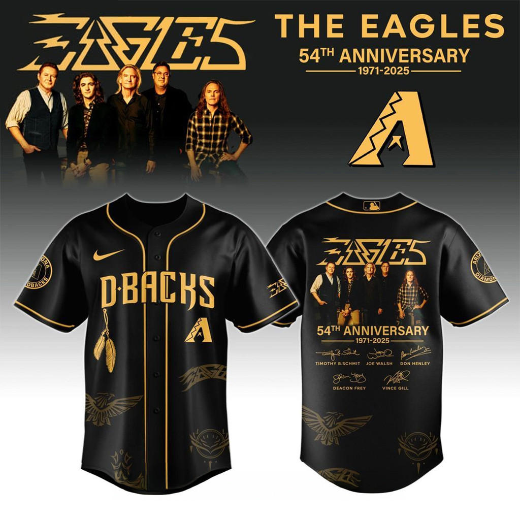 Arizona Diamondbacks X Eagles Band Music Jersey 2025-1