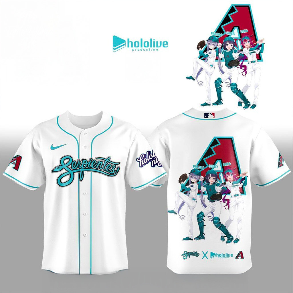 Arizona Diamondbacks X Hololive Night Collaboration Jersey Arizona Diamondbacks Merch For Fans-1
