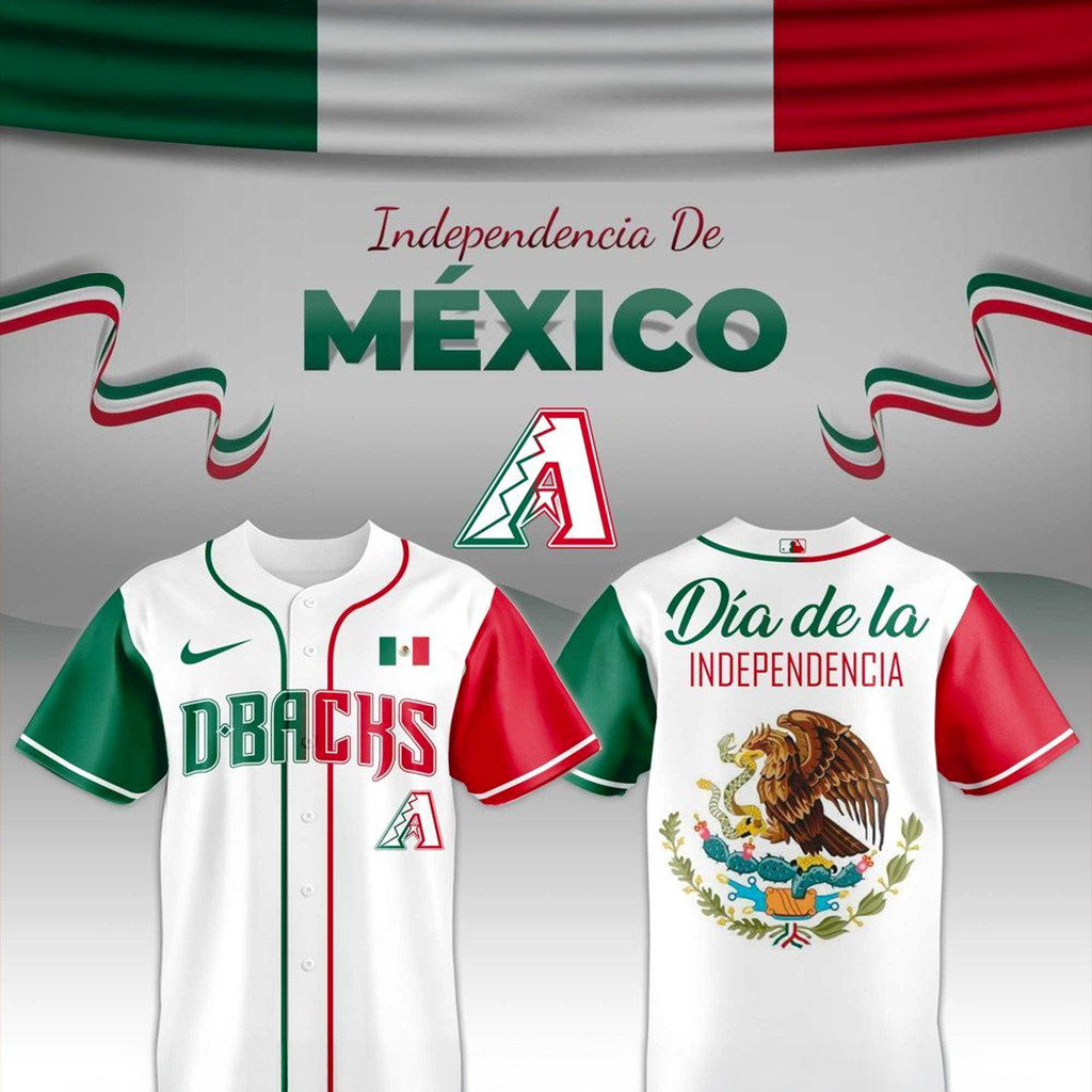 Arizona Diamondbacks X Independencia De Mexico Jersey Diamondbacks Merch Dad Gifts-1
