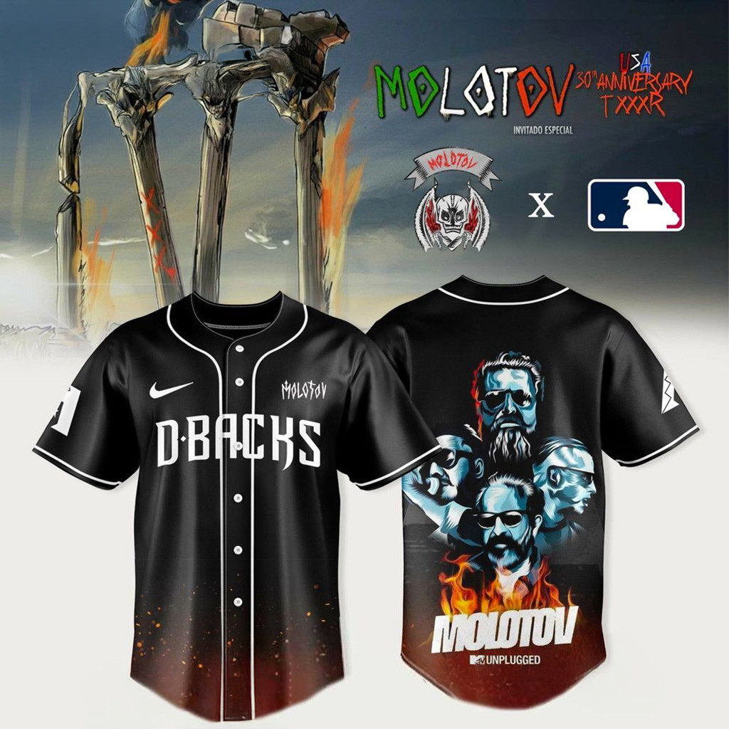 Arizona Diamondbacks X Molotov 30Th Anniversary TXXXR Jersey Diamondbacks Merch Fans Gifts-1