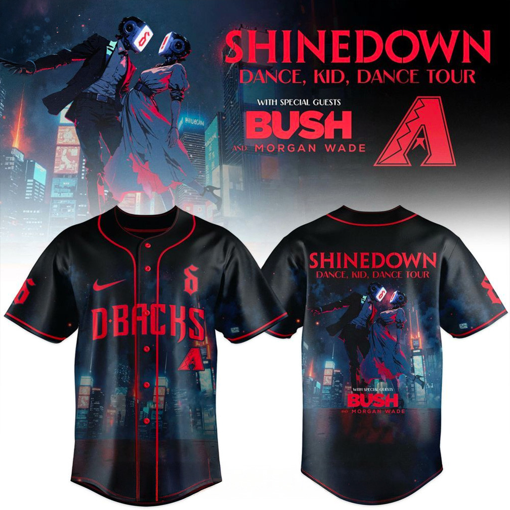 Arizona Diamondbacks X Shinedown Dance Kid Dance Tour Merch 2025 Jersey Diamondbacks Merch-1