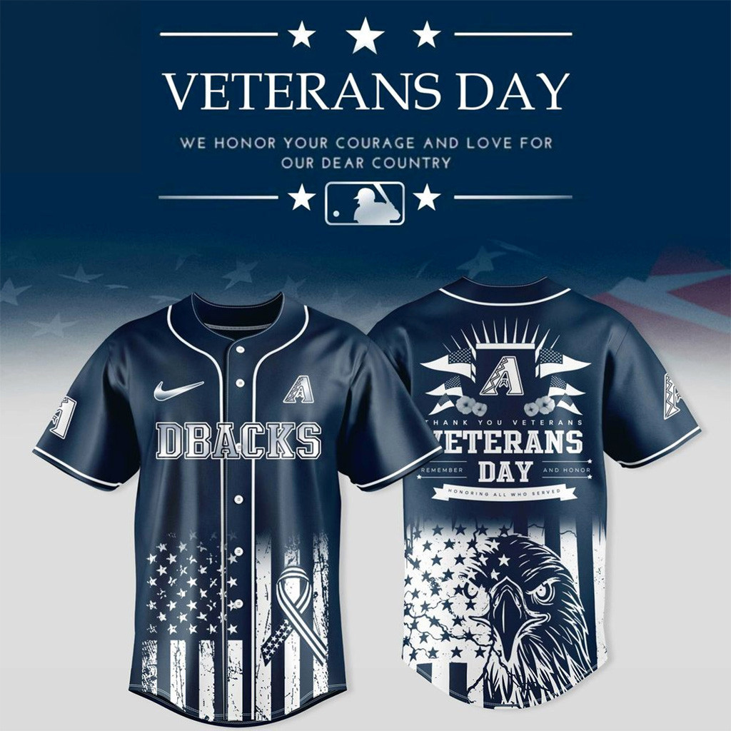 Arizona Diamondbacks X Veterans Day 2025 Jersey Arizona Diamondbacks Merch Gifts For Veterans-1