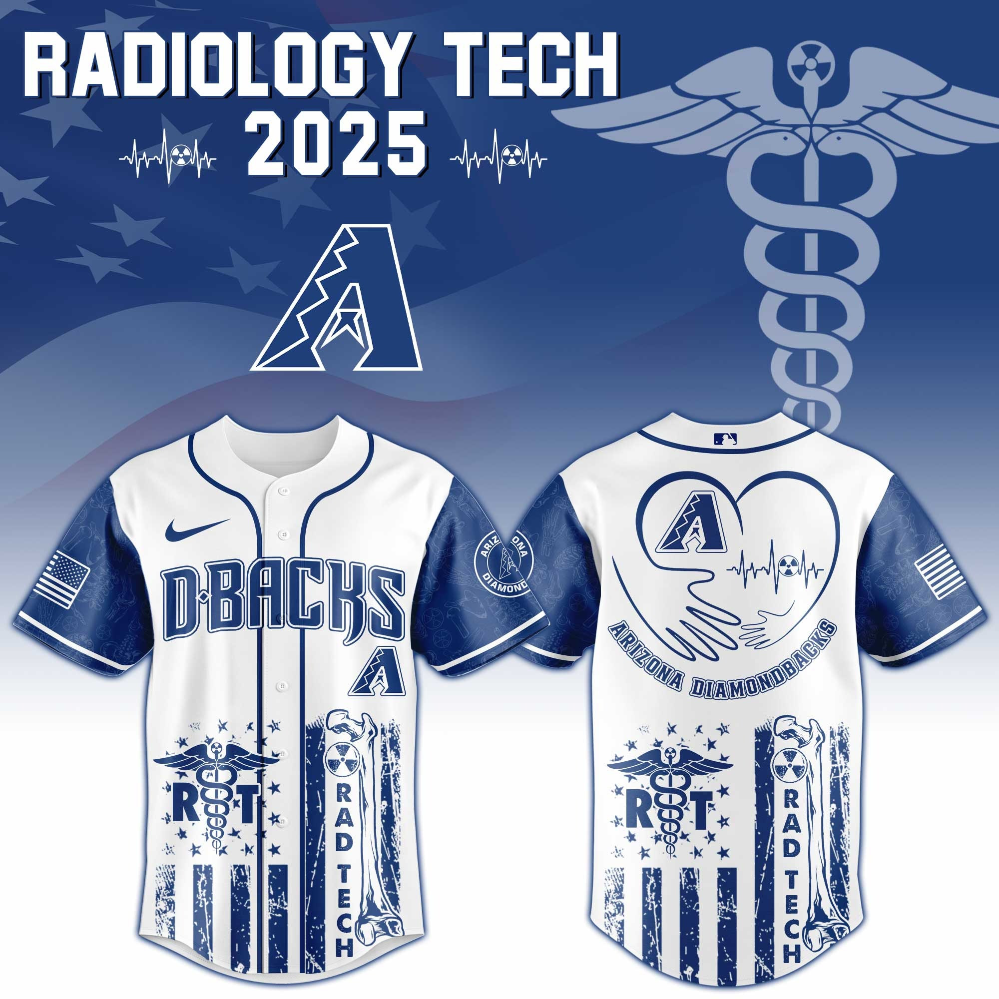 Arizona Diamondbacks x Radiology Tech Night Exclusive Design Jersey Arizona Diamondbacks Merch-1