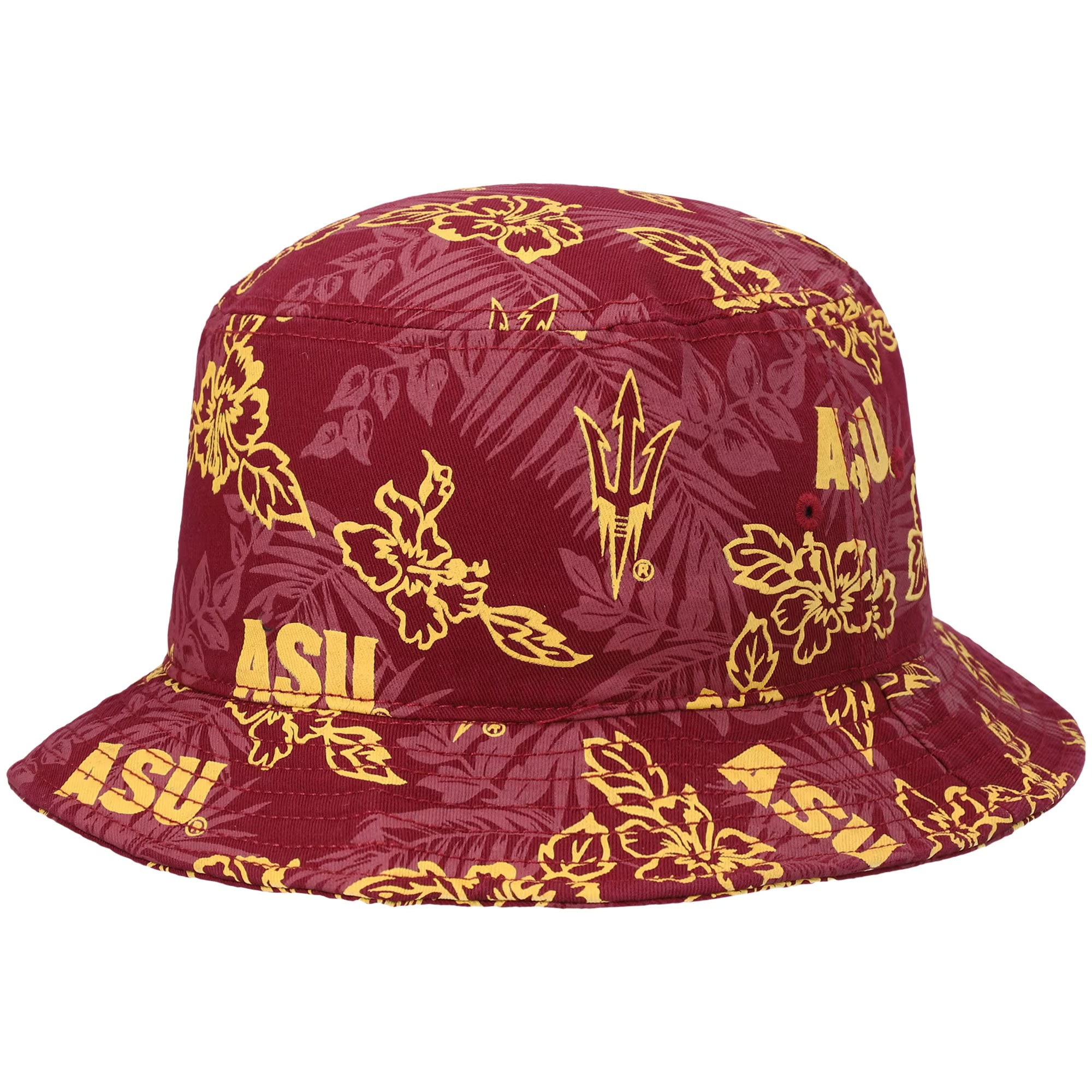 Arizona State Sun Devils Floral Bucket Hat NCAA Aloha Hat Top 10 Father's Day Gifts-1