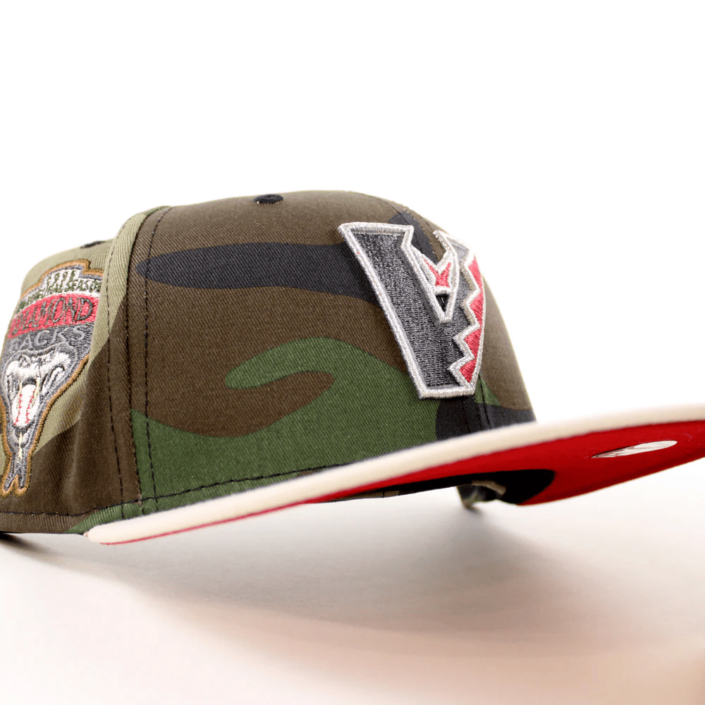 Arizona Upside Down Hat Arizona Diamondbacks 1998 Inaugural Season New Era 59Fifty Camo Snapback-1