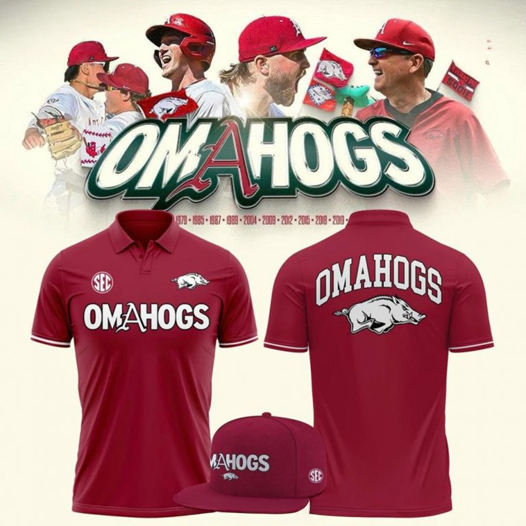 Arkansas Razorbacks Omahogs 2025 Polo Shirt Razorbacks Merch Gifts For Dad-1
