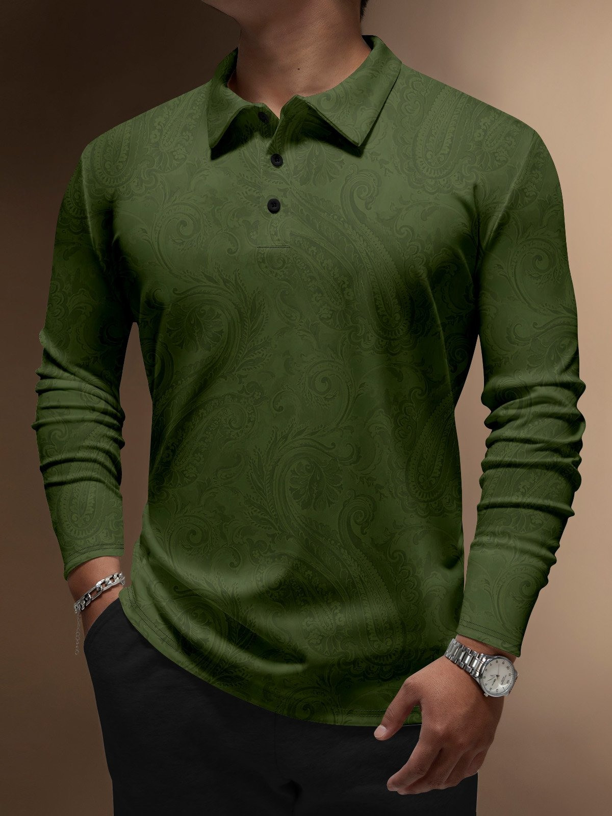 Artistic Abstract Ethnic Pattern Golf Polo-1