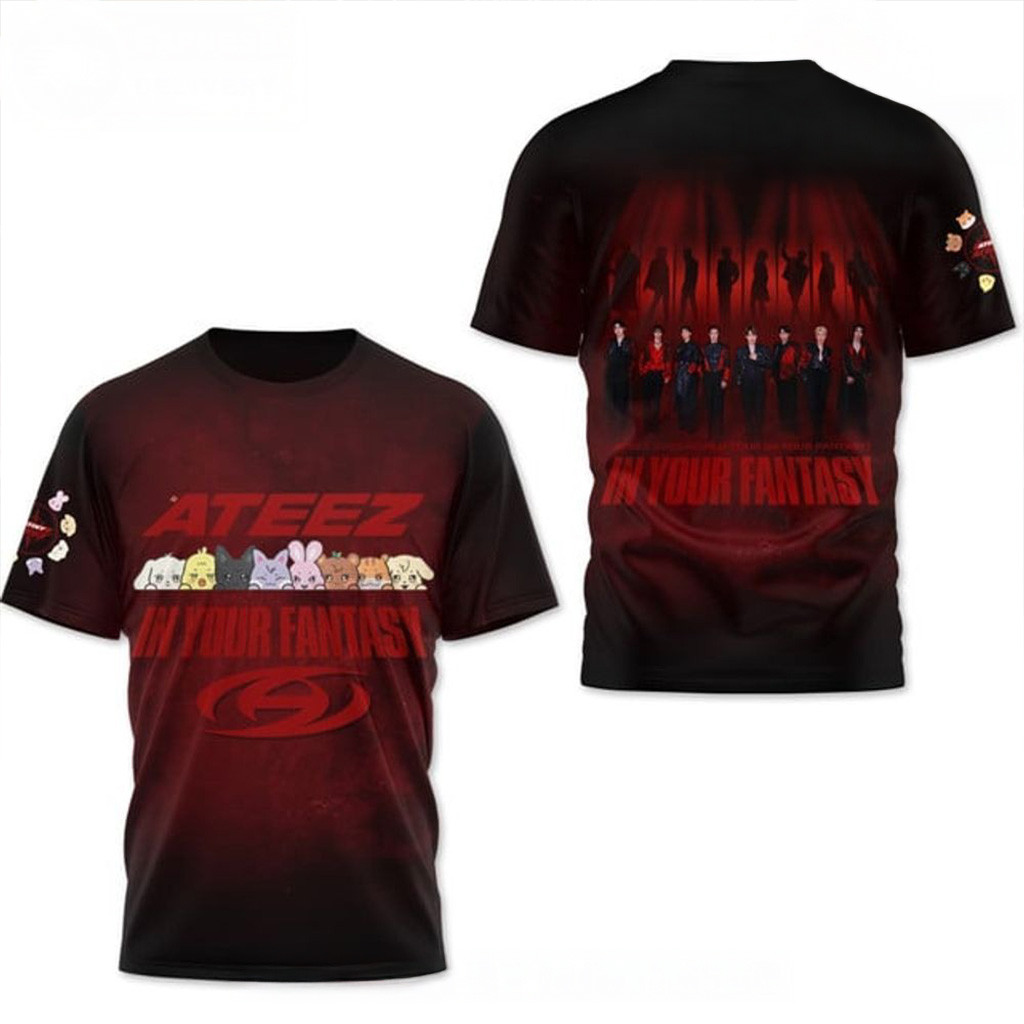 Ateez 2025 World Tour In Your Fantasy Shirt Ateez Merch Gift Ideas For Fans-1