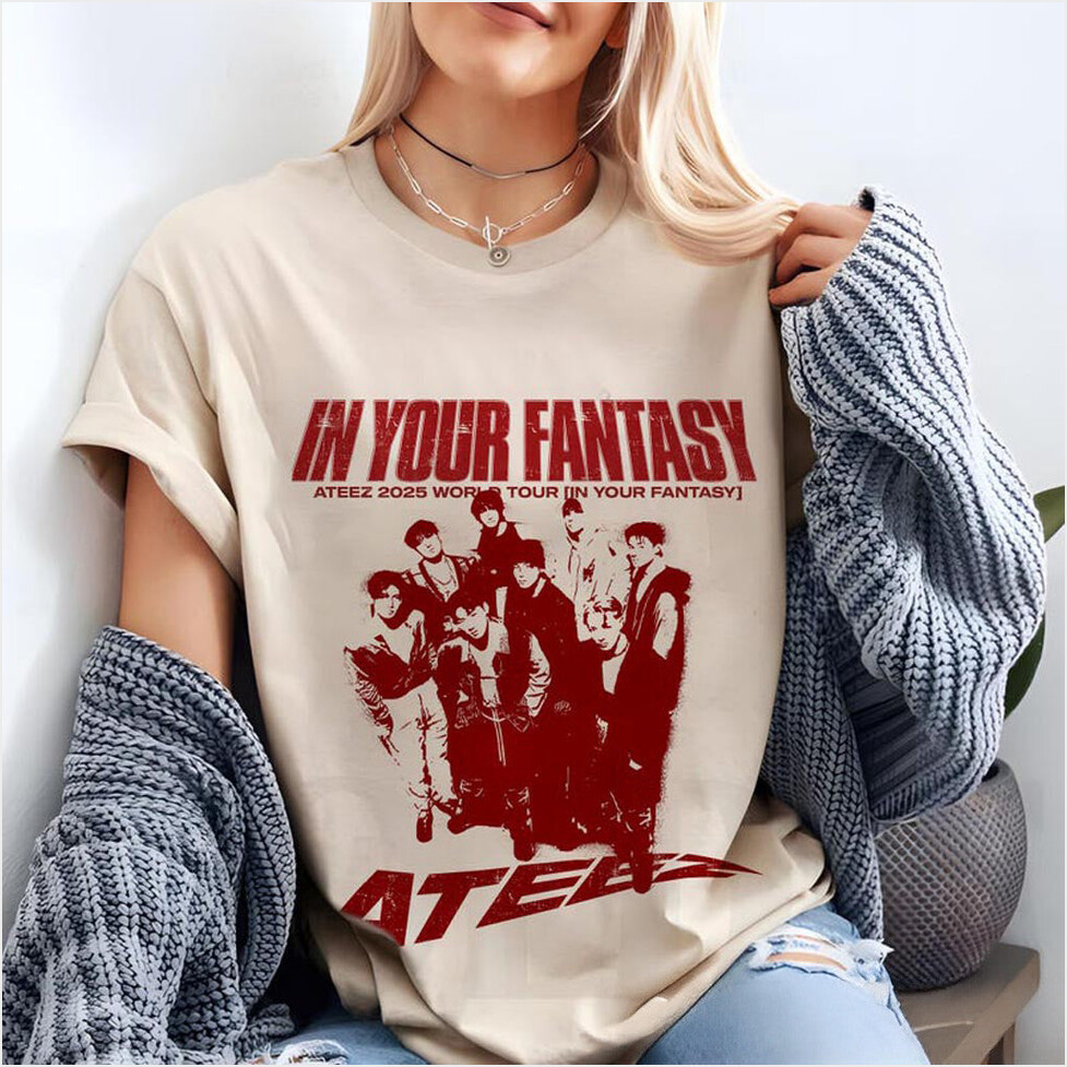 Ateez 2025 World Tour in Your Fantasy Shirt ATEEZ Golden Hour Part 2 Ateez Shirt Ateez World-1