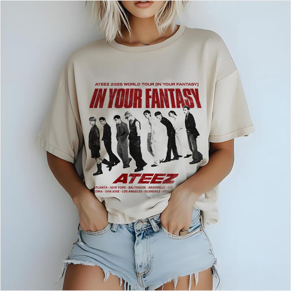 Ateez 2025 World Tour in Your Fantasy Shirt ATEEZ Golden Hour Part 2 T-Shirt Aniteez in Treasure-1