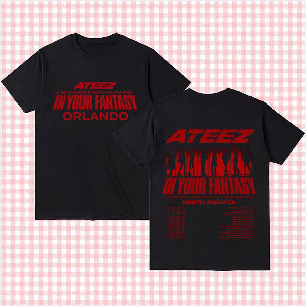 Ateez 2025 World Tour in Your Fantasy Shirt ATEEZ Golden Hour Part 3 Shirt Ateez World Tour Merch-1