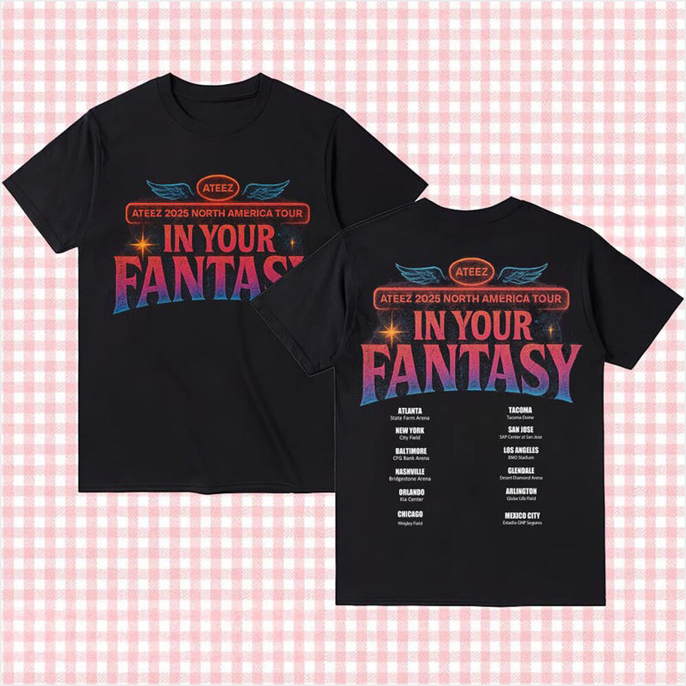 Ateez 2025 World Tour in Your Fantasy Shirt ATEEZ Golden Hour Part 3 Shirt Ateez World Tour-1 Ateez 2025 World Tour in Your Fantasy Shirt ATEEZ Golden Hour Part 3 Shirt Ateez World Tour-1