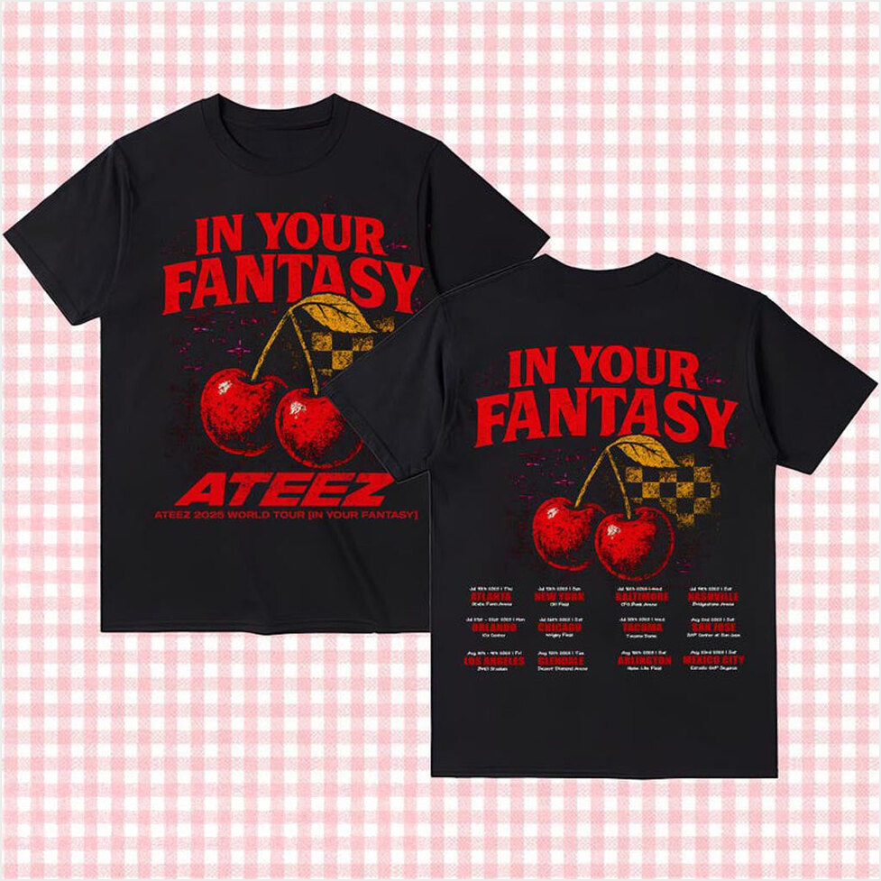 Ateez 2025 World Tour in Your Fantasy Shirt Ateez Lemon Drop Shirt Ateez World Tour 2025 In US-1