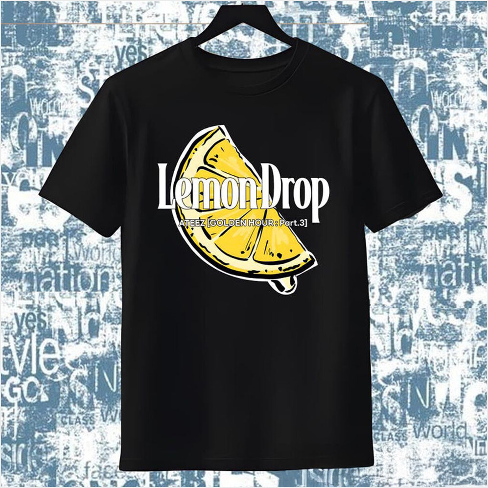 Ateez Lemon Drop Shirt Ateez 2025 World Tour in Your Fantasy T-Shirt ATEEZ Golden Hour Part-1