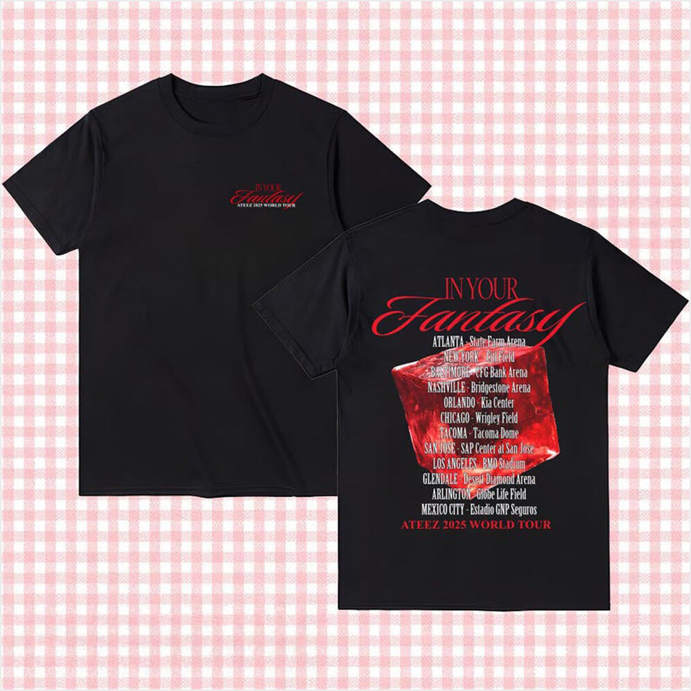 Ateez in Your Fantasy Shirt Ateez 2025 World Tour in Your Fantasy T-Shirt Ateez World Tour 2025-1