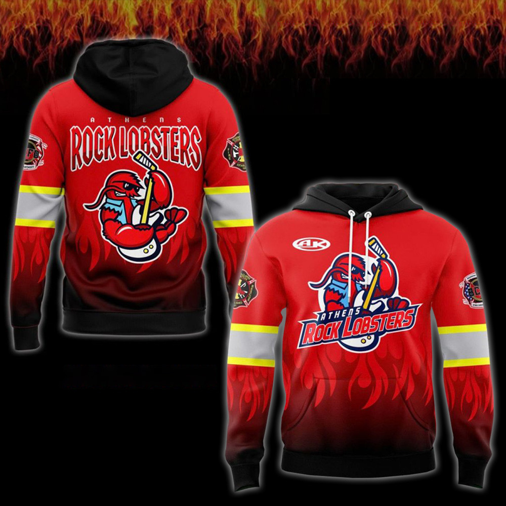 Athens Rock Lobsters x First Responders 2025 Hoodie Athens Rock Lobsters Merch Fathers Day Gifts-1