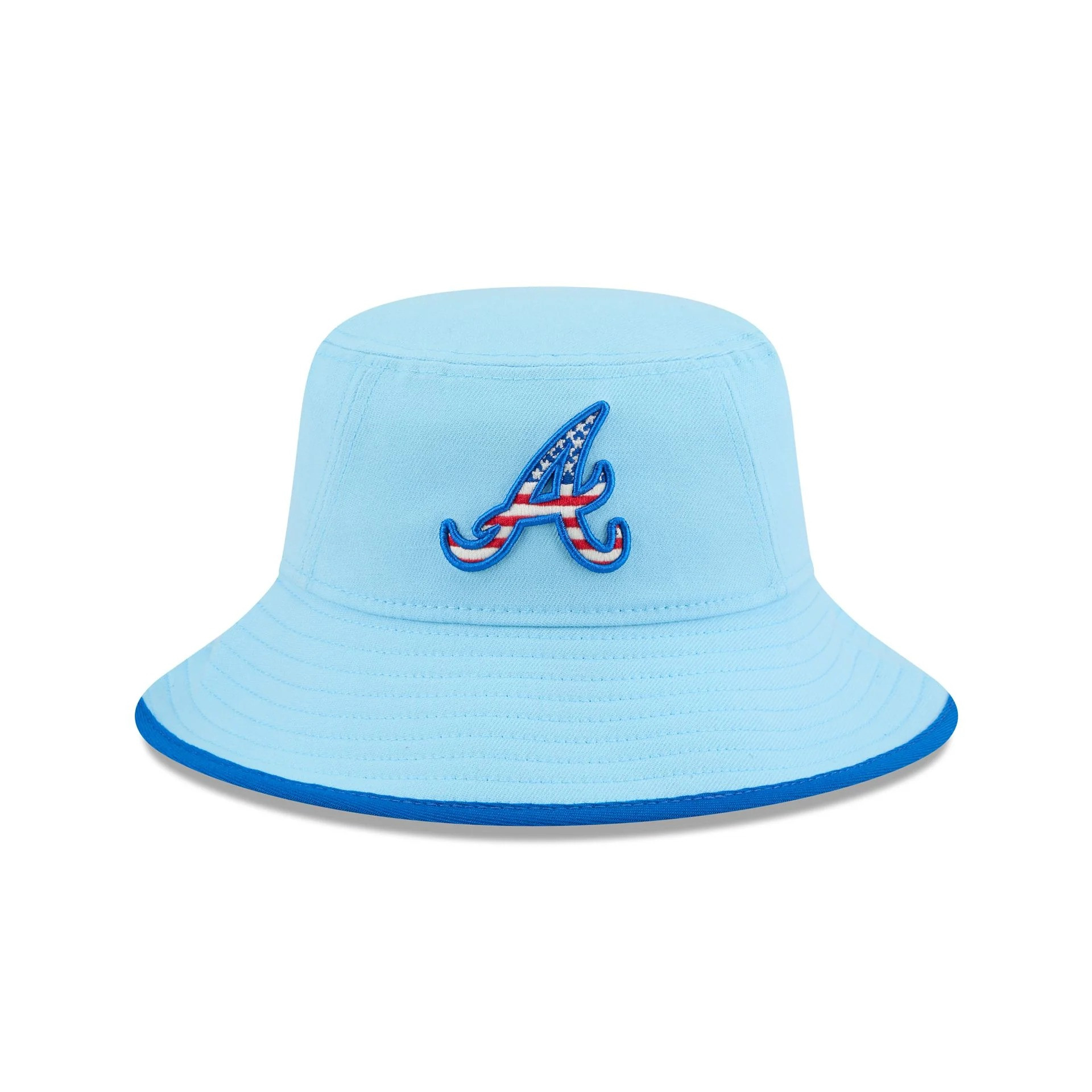 Atlanta Braves 4th Of July Hat 2025 MLB Independence Day Merch Bucket Hat Gifts For Fans-1