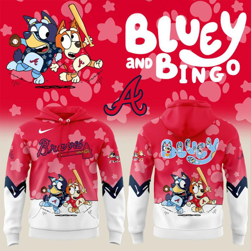 Atlanta Braves Bluey And Bingo 2025 Hoodie Presents For Basketball Fans-1
