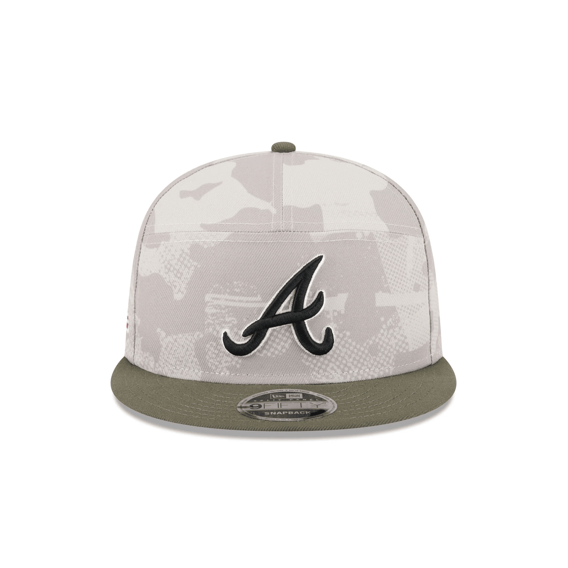 Atlanta Braves Camo Hat Snapback MLB Armed Forces Day 2025 Hat Merch Gifts For Father's Day Ideas-1