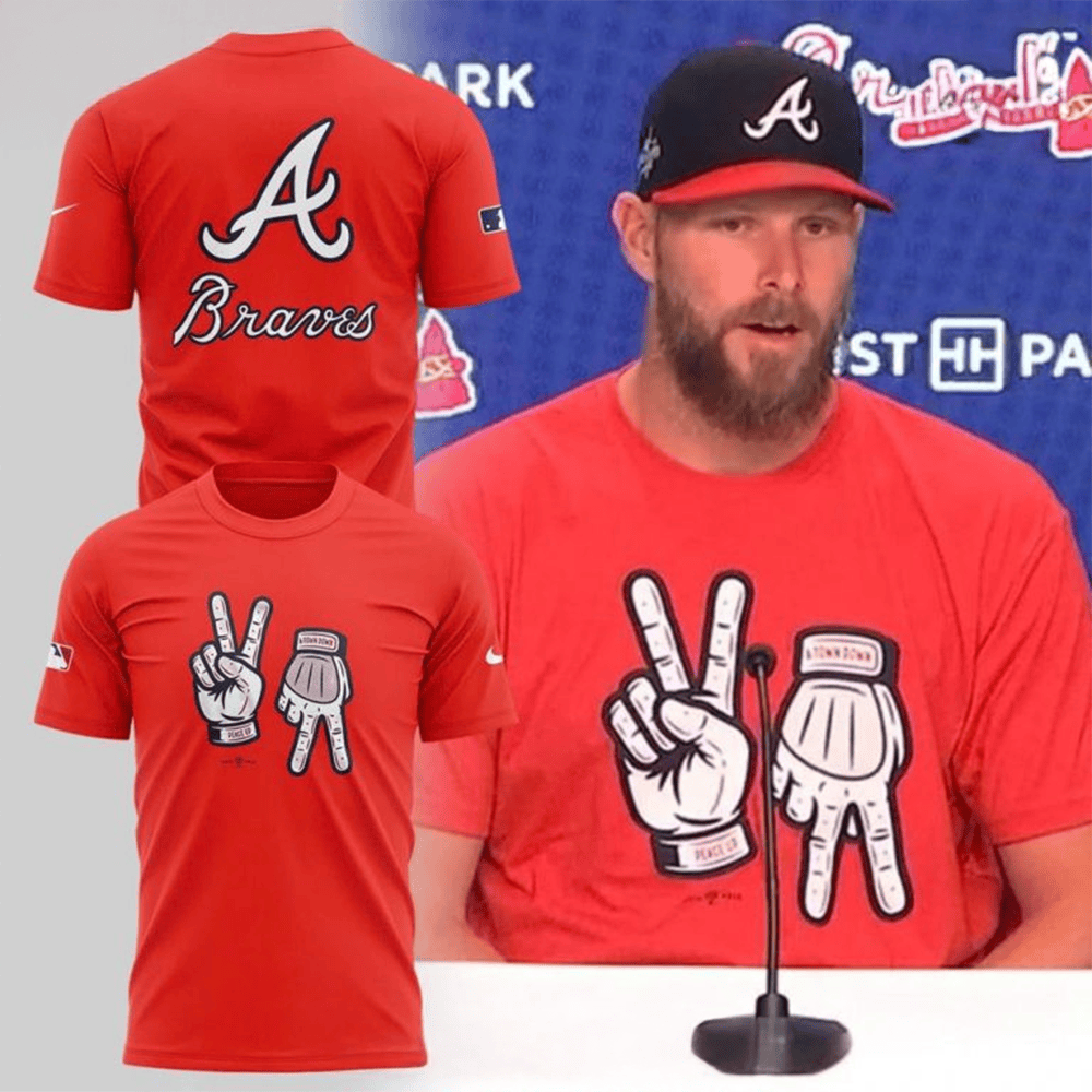 Atlanta Braves Peace Up A Town Down Special Shirt Atlanta Braves Merch Best Father's Day Gifts-1