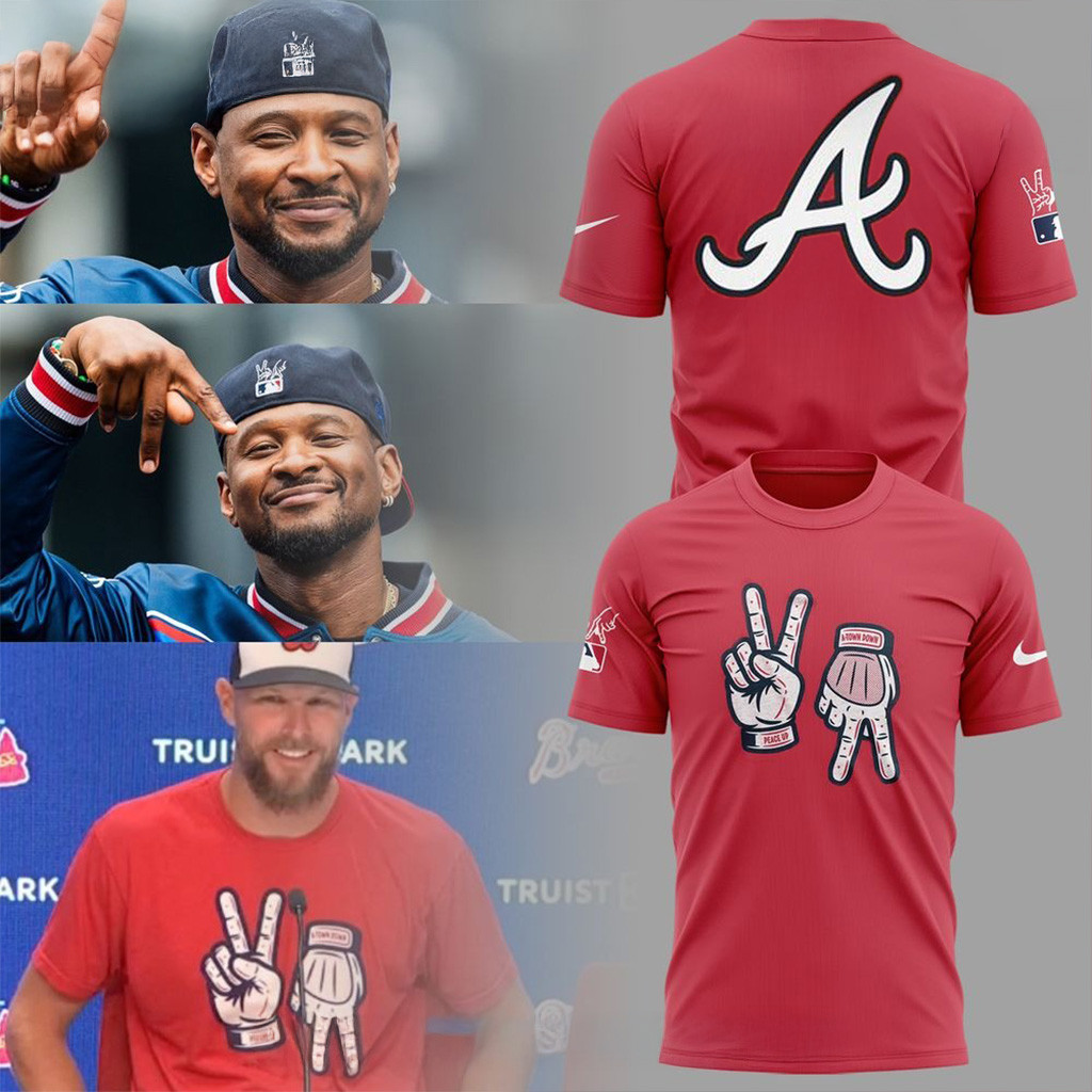 Atlanta Braves Peace Up Atown Down Shirt Atlanta Braves Merch Gifts For Baseball Fans-1