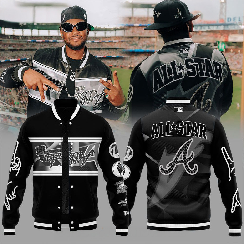 Atlanta Braves Peace up A Town Down Black Jacket Atlanta Braves Merch Gifts For Baseball Lovers-1