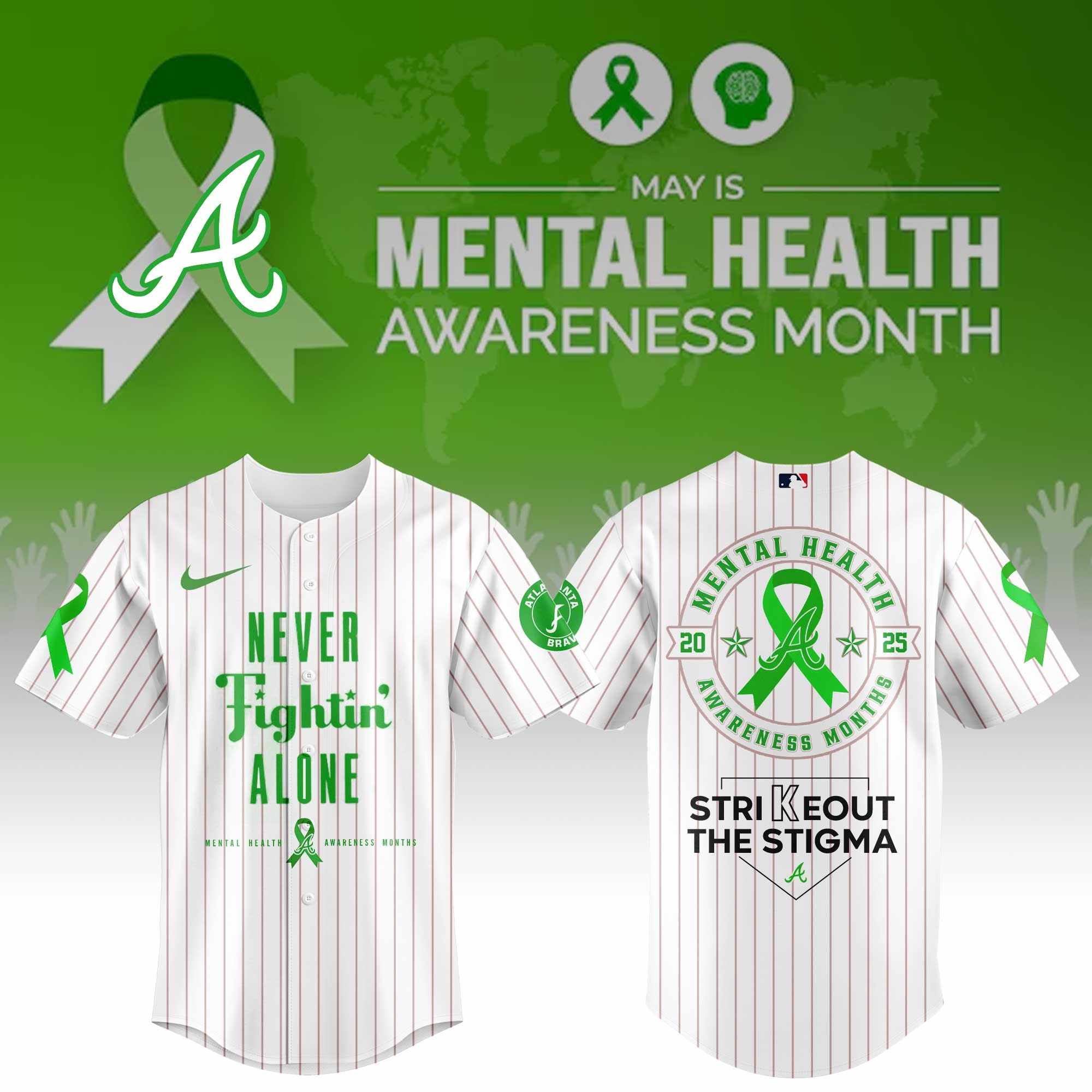 Atlanta Braves Special Mental Health Awareness Week Limited Edition Jersey Atlanta Braves Merch-1