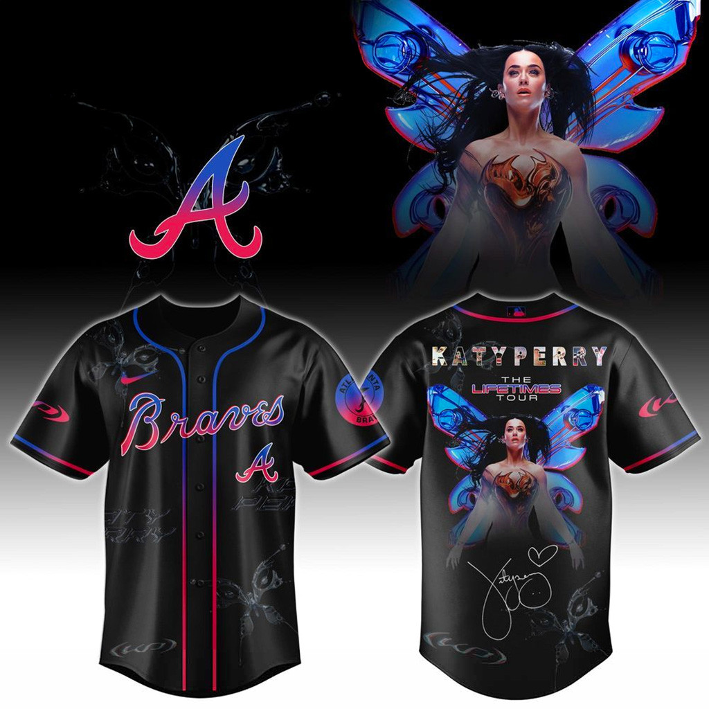 Atlanta Braves X Katy Perry The Lifetimes Tour 2025 Jersey Atlanta Braves Merch Gifts For Wife-1