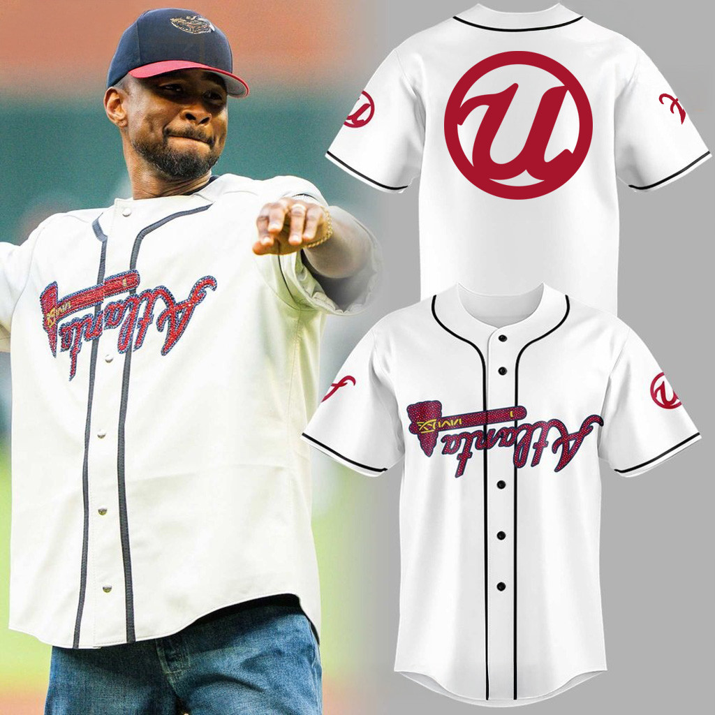 Atlanta Braves X Usher New 2025 Baseball Jersey Braves Merch Best Gifts For Baseball Lovers-1