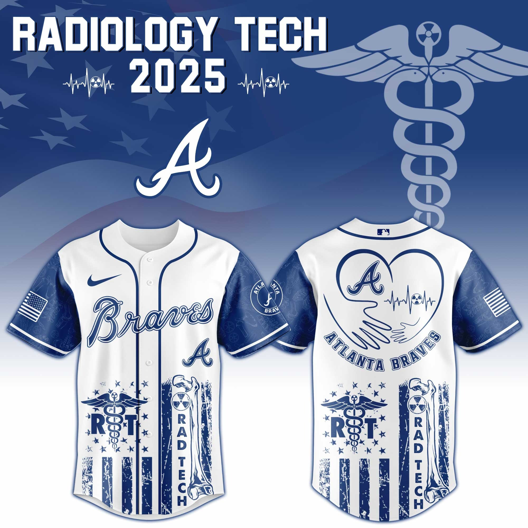 Atlanta Braves x Radiology Tech Night Exclusive Design Jersey Atlanta Braves Merch For Fans-1
