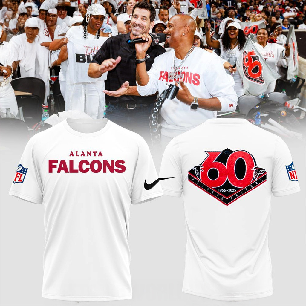 Atlanta Falcons 60th Season Featuring Team Legends T-Shirt Atlanta Falcons Merch Fans Gifts-1