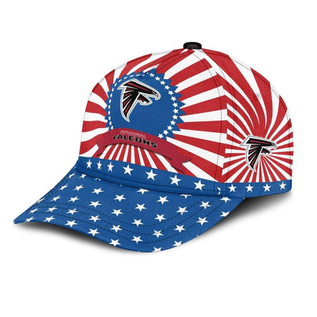 Atlanta Falcons American Flag Pattern Independence Day Hat Atlanta Falcons Merch Fans Gifts-1
