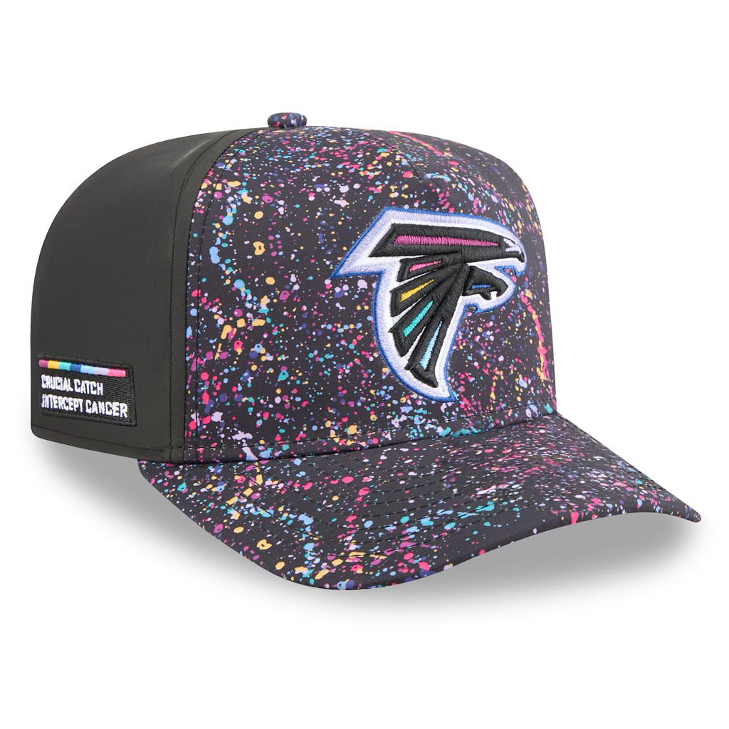 Atlanta Falcons Crucial Catch NFL Embroidered Hat 2025 Rainbow Falcons Merch-1