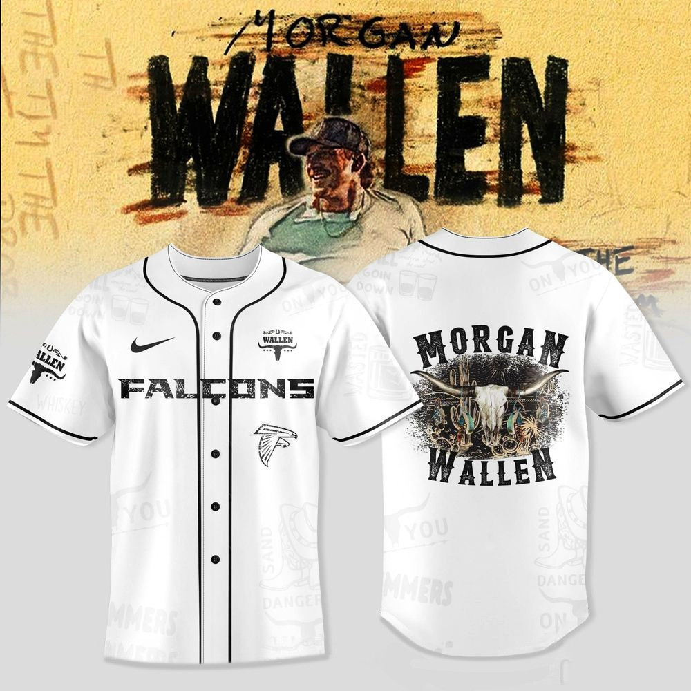 Atlanta Falcons X Morgan Wallen Tour Merch 2025 Jersey Atlanta Falcons Merch Fans Gifts-1