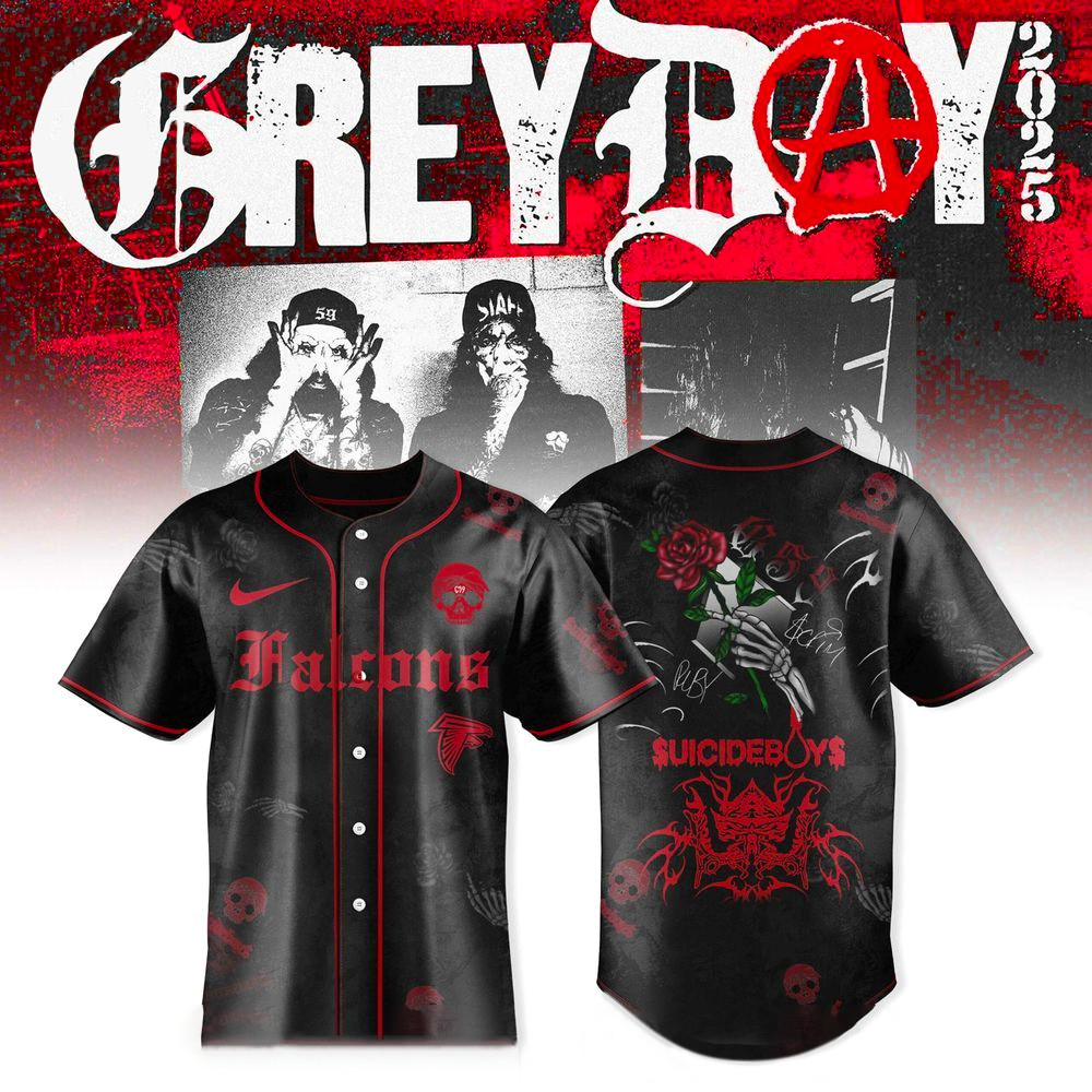 Atlanta Falcons X Uicideboy Greyday Tour Merch 2025 Jersey Atlanta Falcons Merch Him Gifts-1