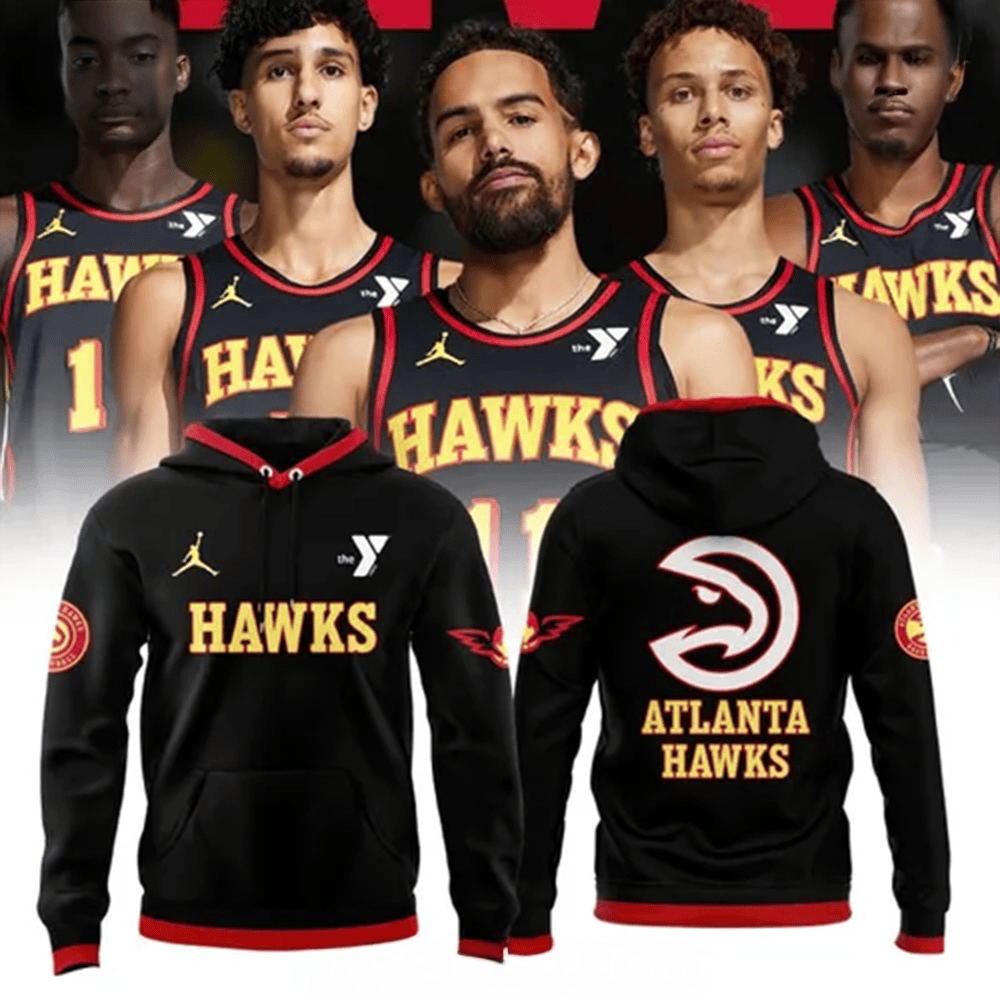 Atlanta Hawks Starting Five Special Hoodie Atlanta Hawks Merch First Fathers Day Gift-1