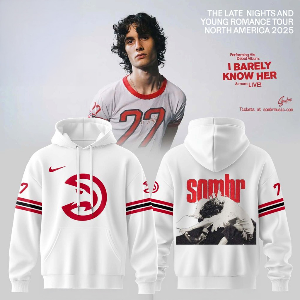 Atlanta Hawks X Sombr The Late Nights Young Romance Tour Hoodie Atlanta Hawks Merch-1