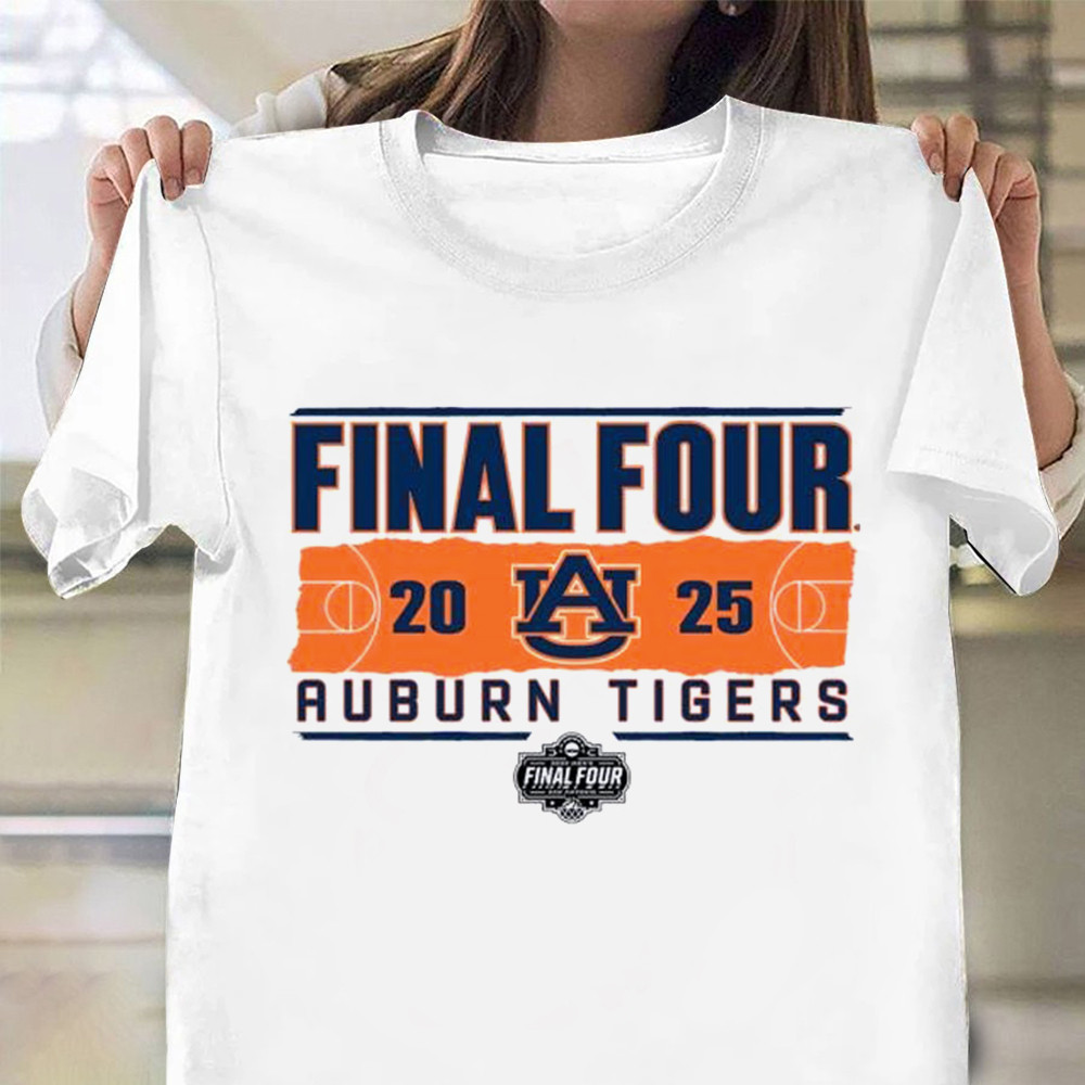 Auburn Tigers 2025 NCAA Men's Basketball Tournament March Madness Final Four T-Shirt-1