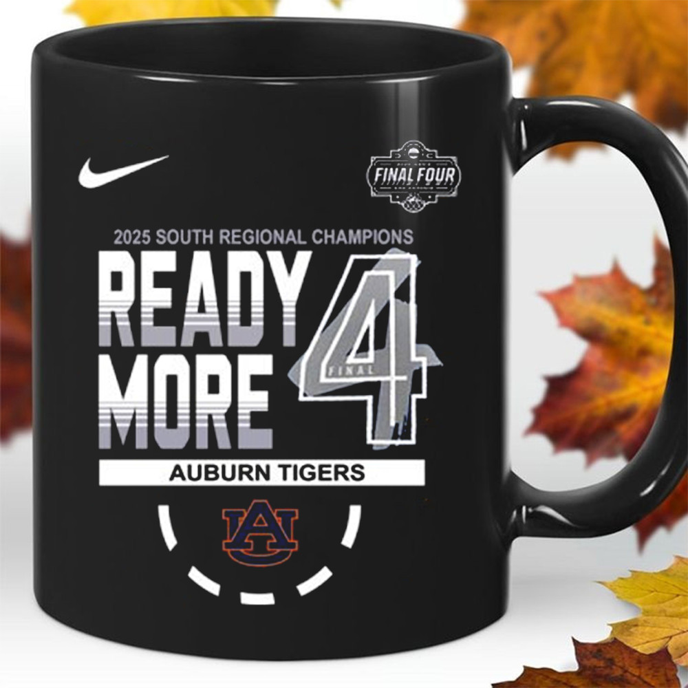 Auburn Tigers Nike 2025 Men's Tournament Final Four South Regional Champions Mug Fans Gift-1