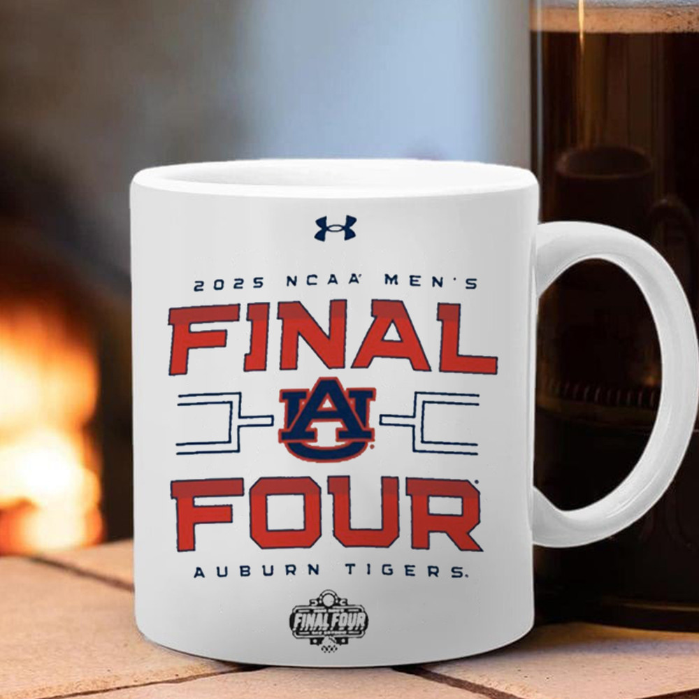 Auburn Tigers Under Armour 2025 NCAA Men's Basketball Tournament March Madness Final Four Mug-1