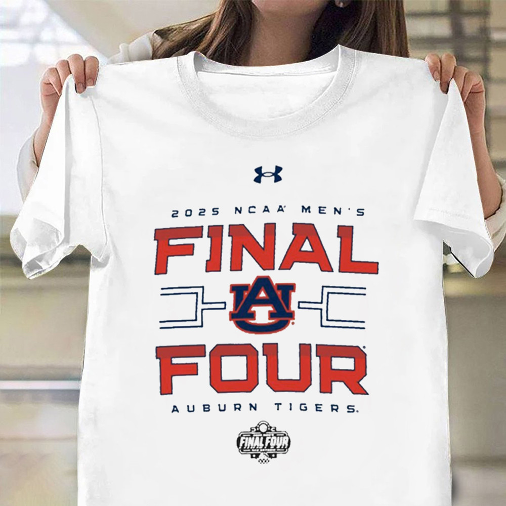 Auburn Tigers Under Armour 2025 NCAA Men's Basketball Tournament March Madness Final Four Shirt-1