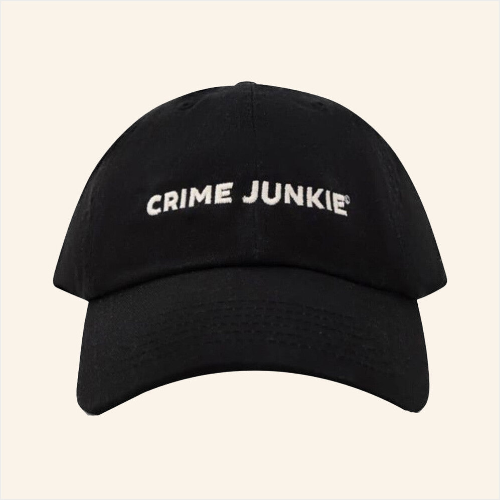 Audiochuck Merch Crime Junkie Embroidered Baseball Hat Gifts For Dad Birthday Gifts For BFF-1