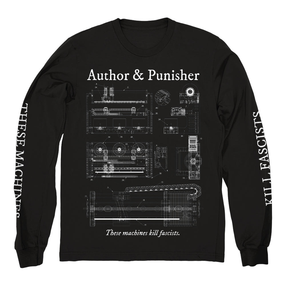 Author And Punisher Merch These Machines Kill Fascists Long Sleeve Shirt Author And Punisher Shirt Dad Gifts For Father's Day 2025-1